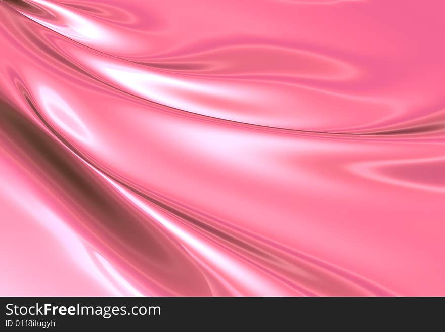 Silky pink fabric