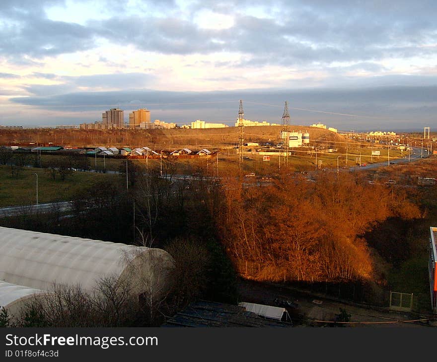 View at the Prague´s suburbs