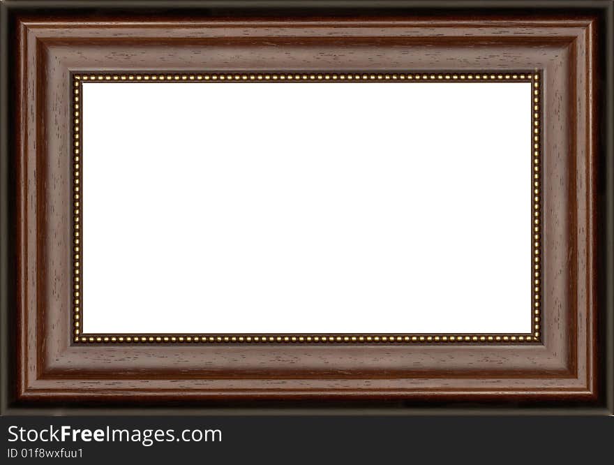 A picture frame on a white