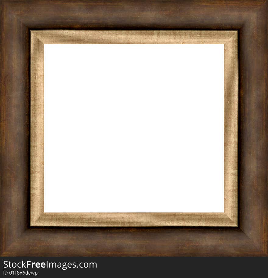 A picture frame on a white