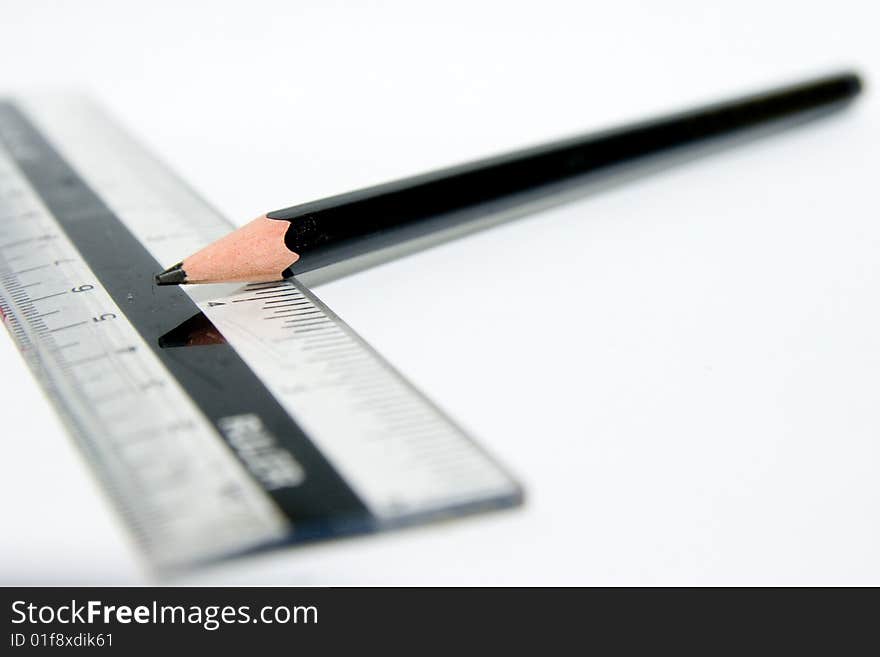 Photo of pencil and ruler