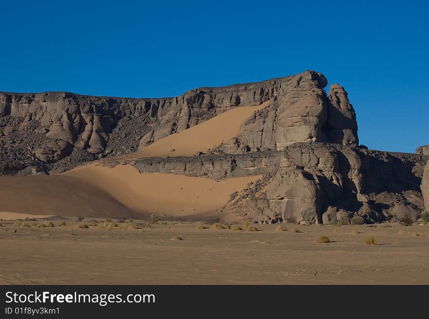 Black Rock And Sand