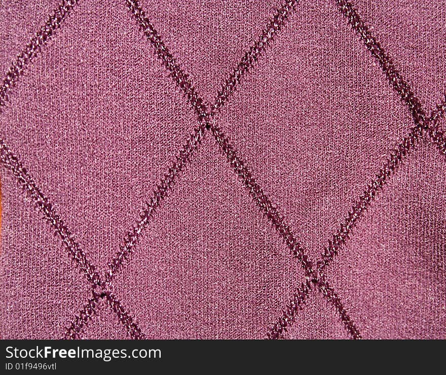 Purple wool texture with diamond pattern - background
