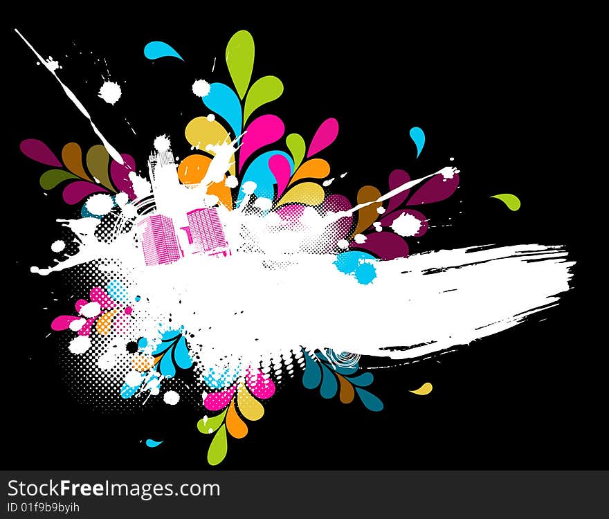 Colorful abstract illustration. Vector