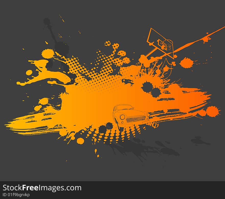 Colorful abstract illustration. Vector