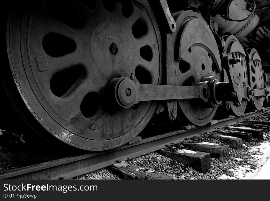 Steam engine wheels, New Hope, PA. Steam engine wheels, New Hope, PA