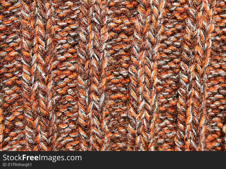 Colorful knitted wool texture