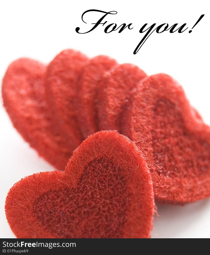 Some red valentines hearts with space for your text. Some red valentines hearts with space for your text