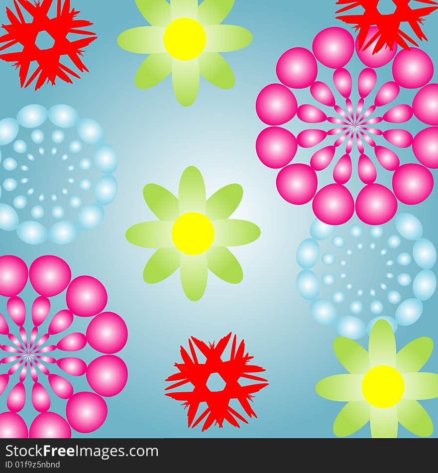 Abstract flowers