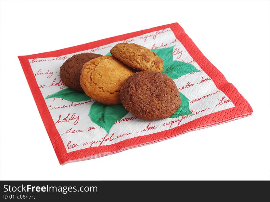 Cookies on napkin