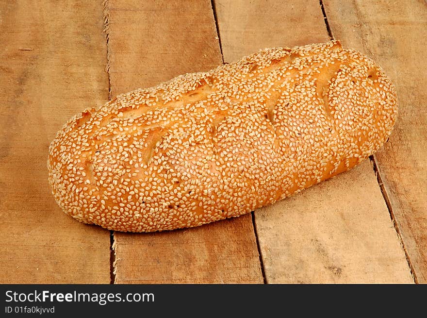 Sesame Bread Isolated