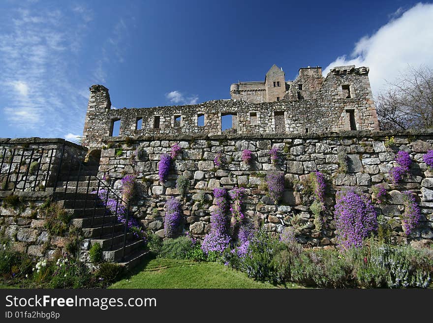 The ruins of Castle Campbell, also known as Castle Gloom, near Dollar, Stirling, Scotland.