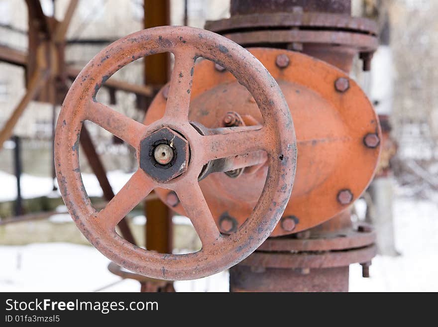 Old rusted hydrant