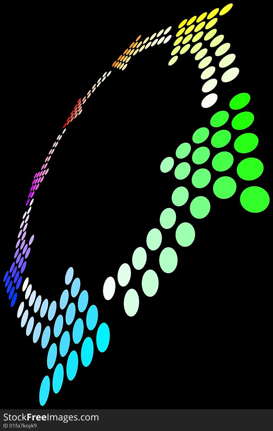 Vector illustration of Rainbow Loop