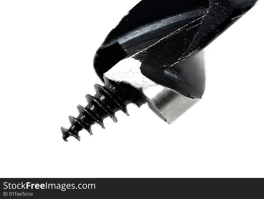 Stock pictures of drill bits with augers