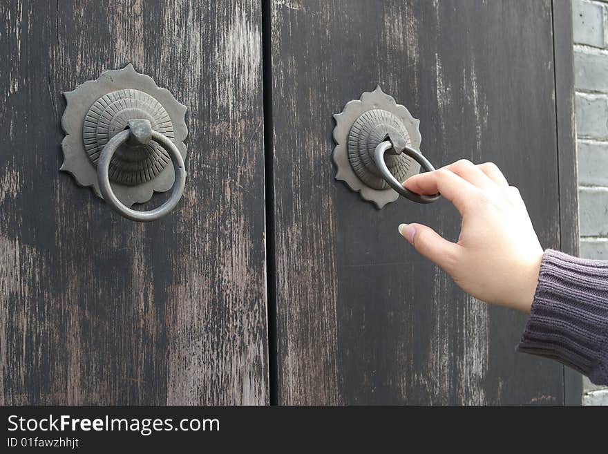 An old Chinese door