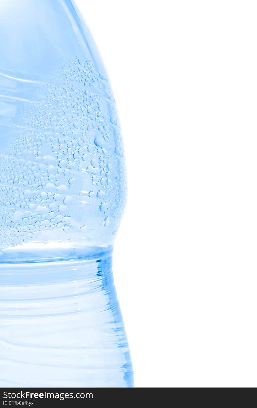 Plastic bottle of mineral water