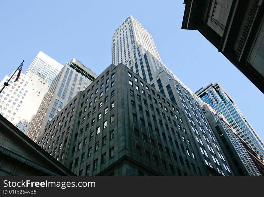 Skyscrapers and office buildings of New York City. Skyscrapers and office buildings of New York City