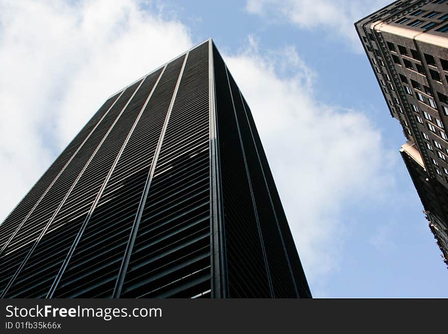 Manhattan Office Buildings, skyscrapers of New York City. Manhattan Office Buildings, skyscrapers of New York City