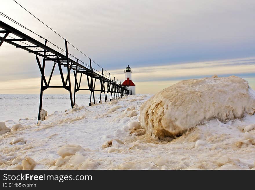 Winter Lighthouse