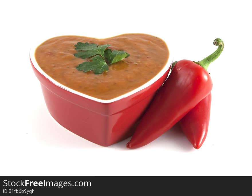 Heart Healthy Red Pepper Soup With Red Peppers