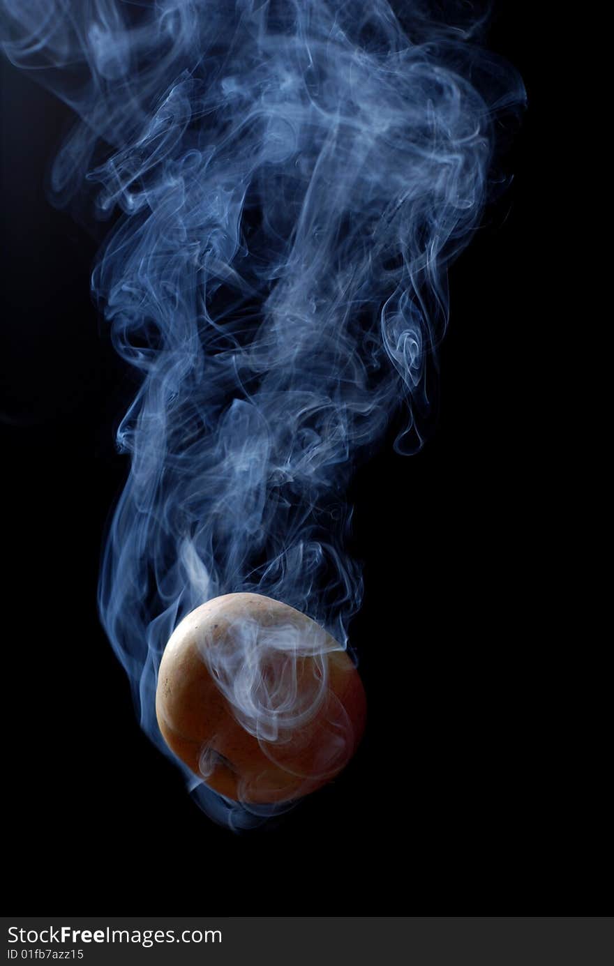 Yellow Apple And Smoke