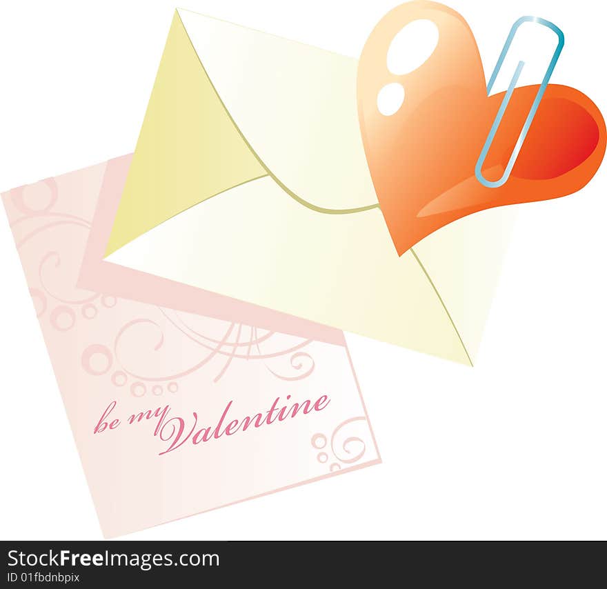 Valentine Heart In Envelope