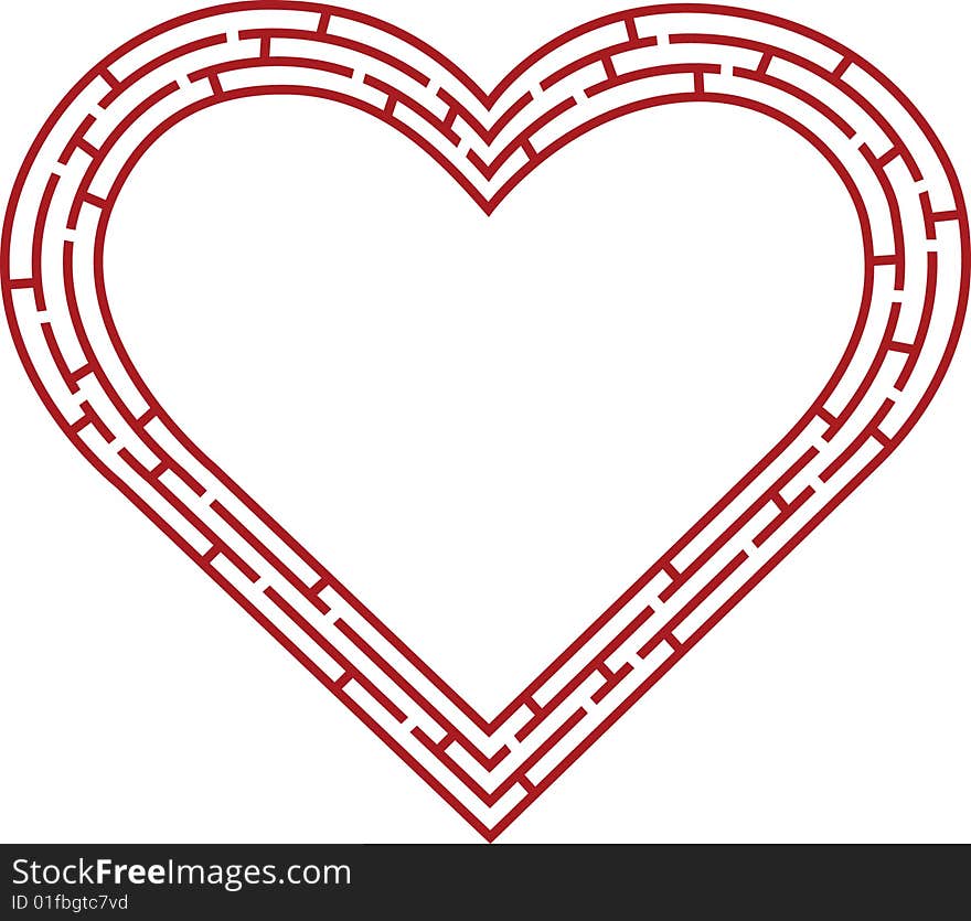 Red Heart Labyrinth