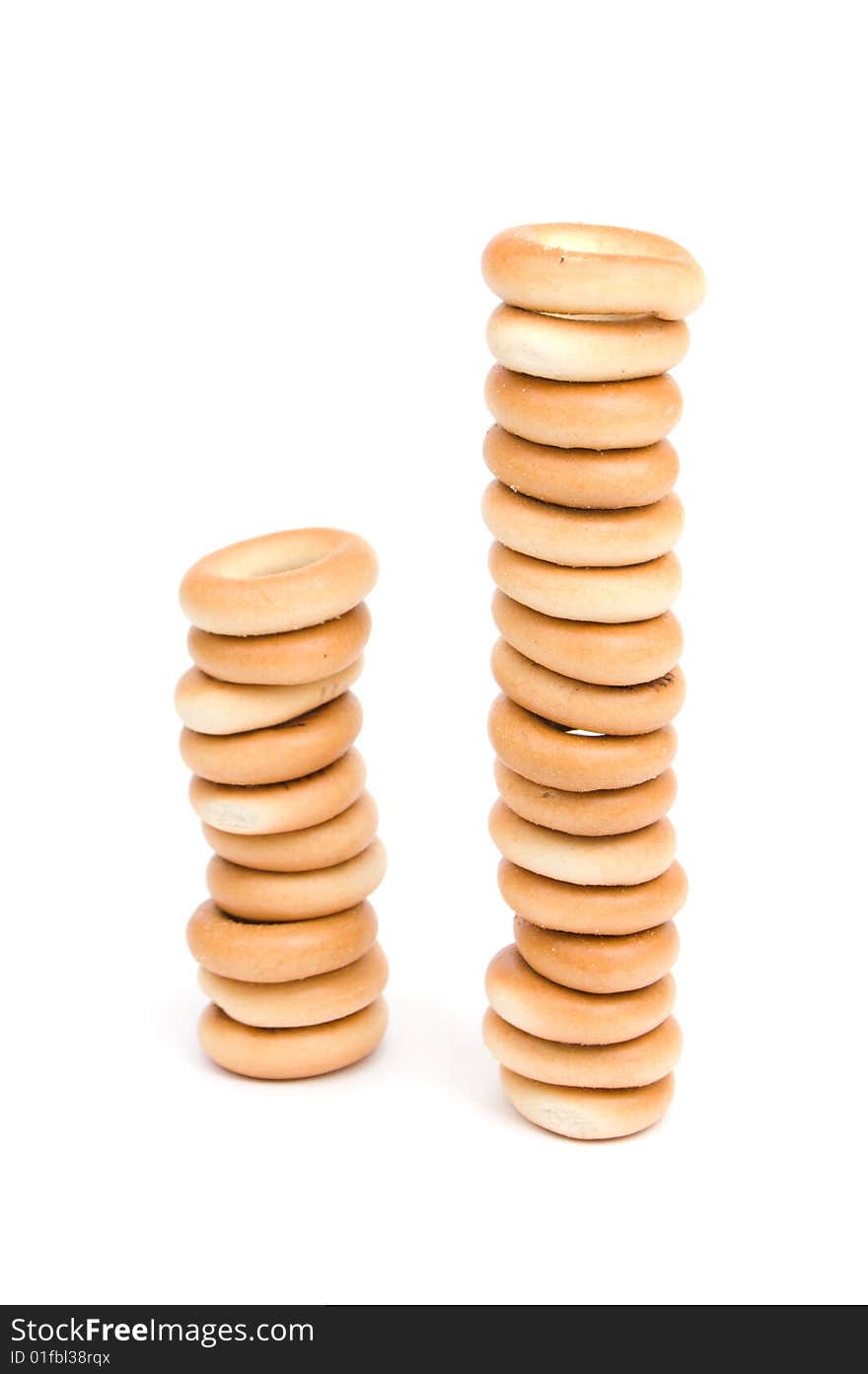 Tower of bread-rings