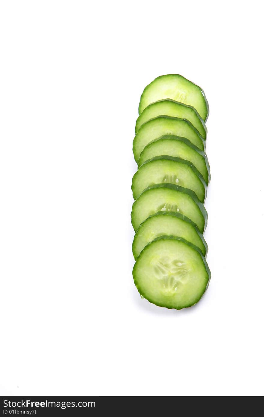 Cucumber Isolated On White