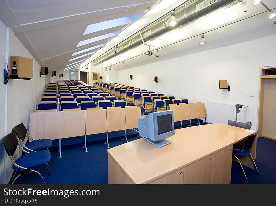 Empty classroom