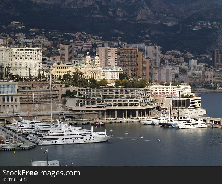 Monte Carlo harbour with the famous casino