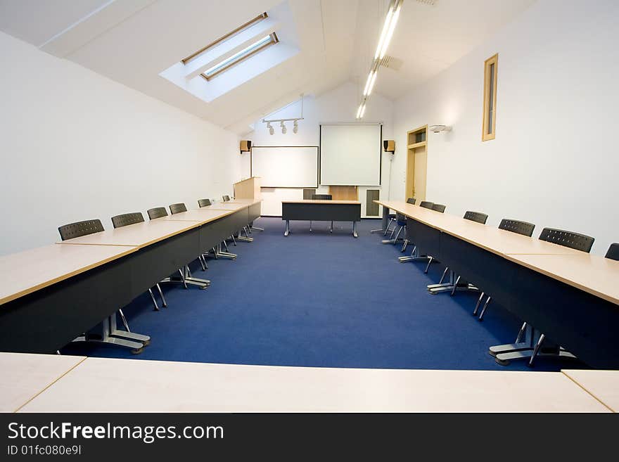 Empty classroom