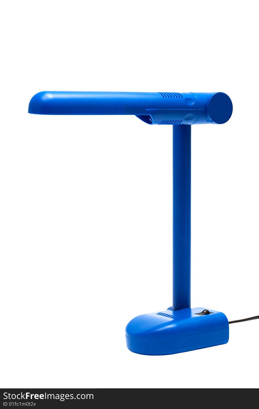 Blue modern lamp