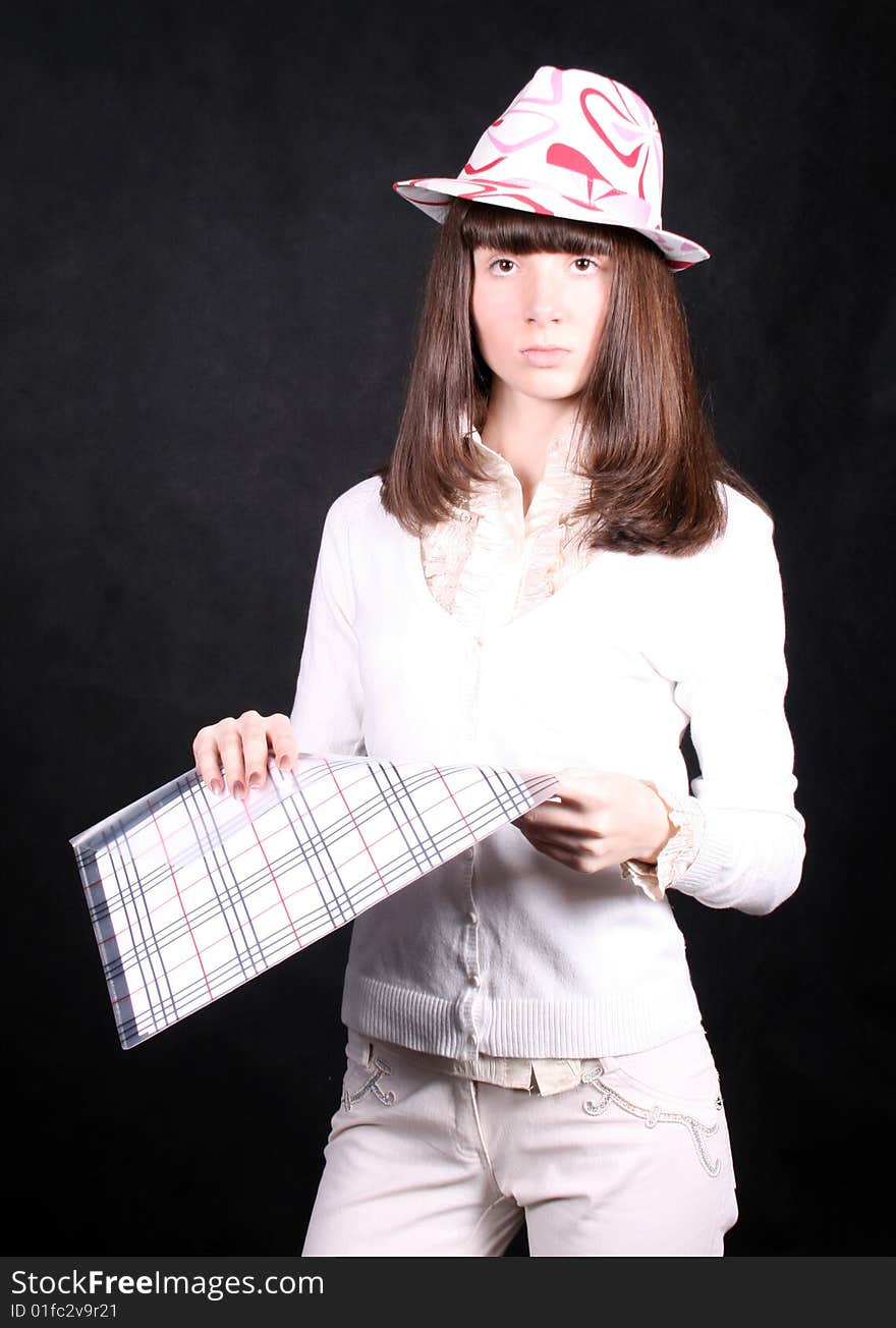 Girl With A Folder