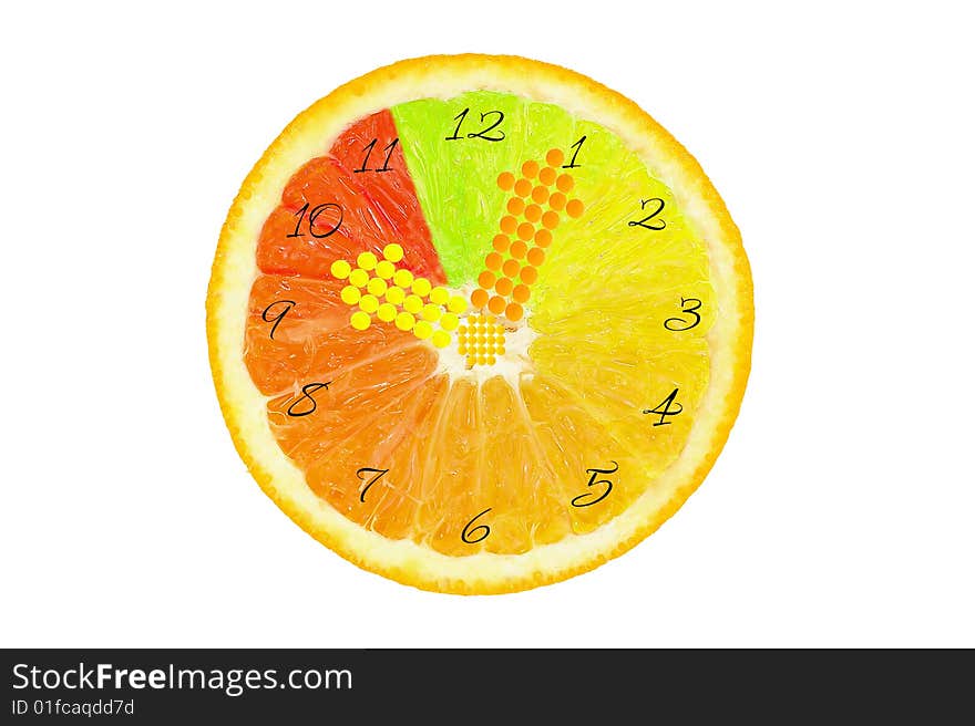 Fruits Clock