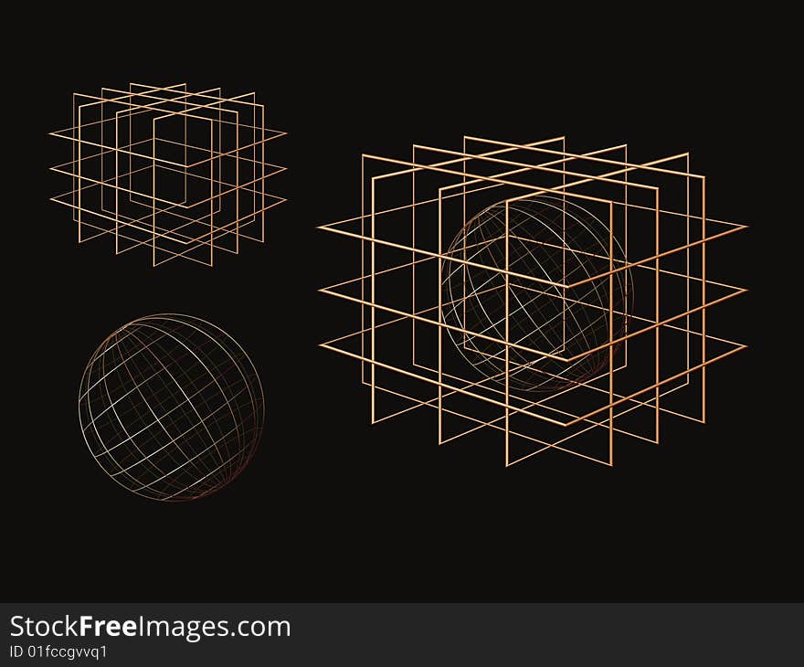 Wire cube