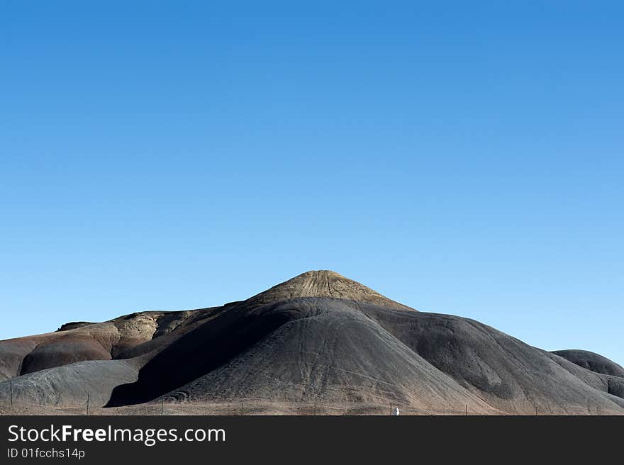 Desert scene in sunny Northern Arizona with sand dunes