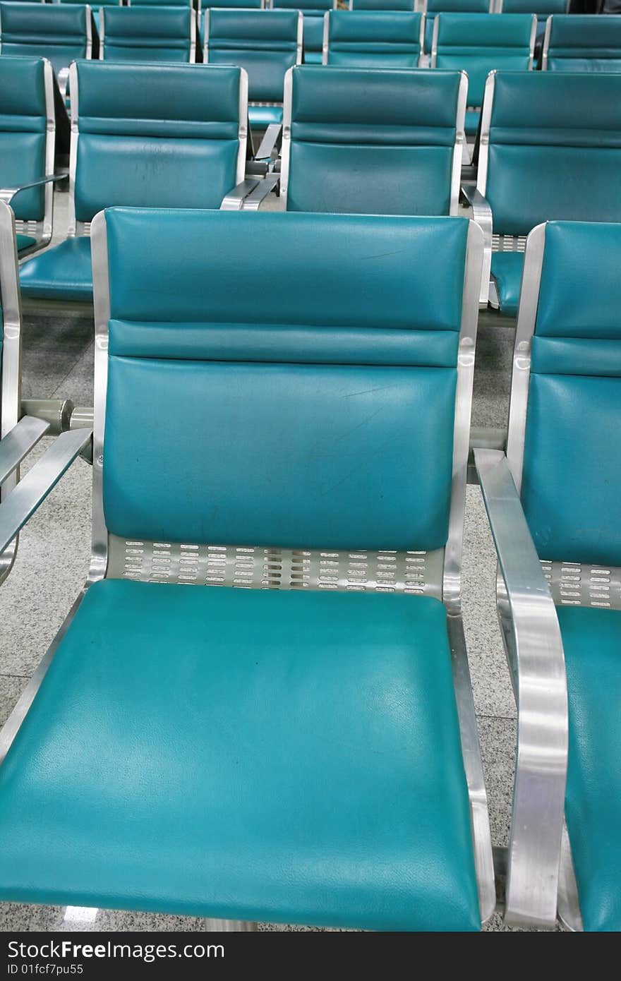 Empty seats in airport