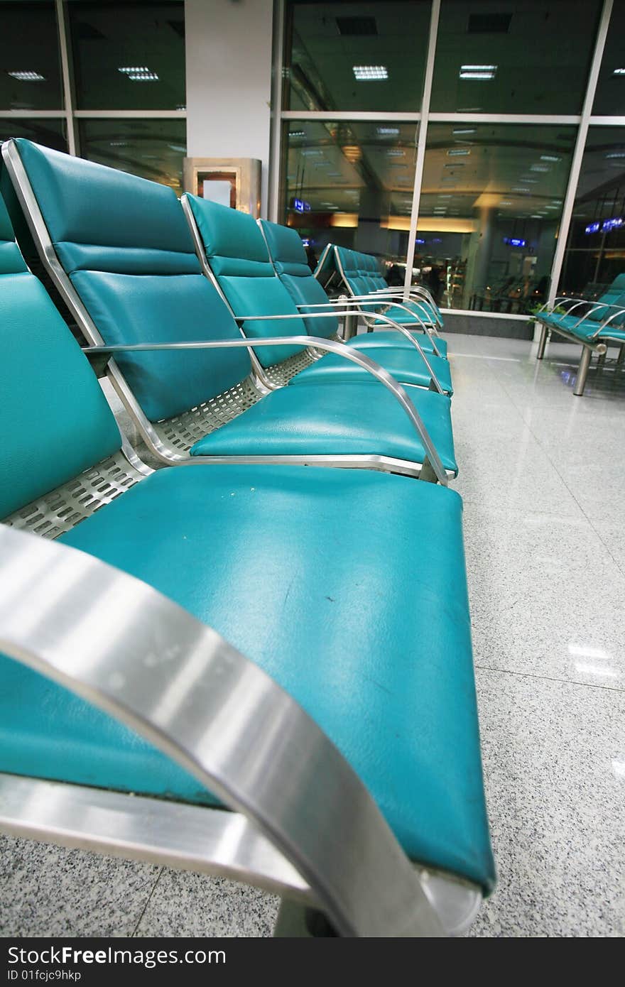 Empty seats in airport