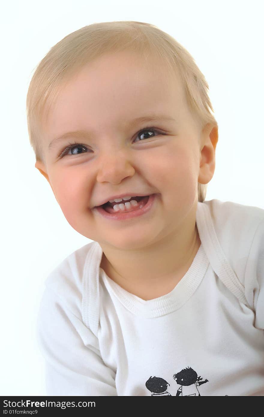 Cheerful beautiful little girl  portrait