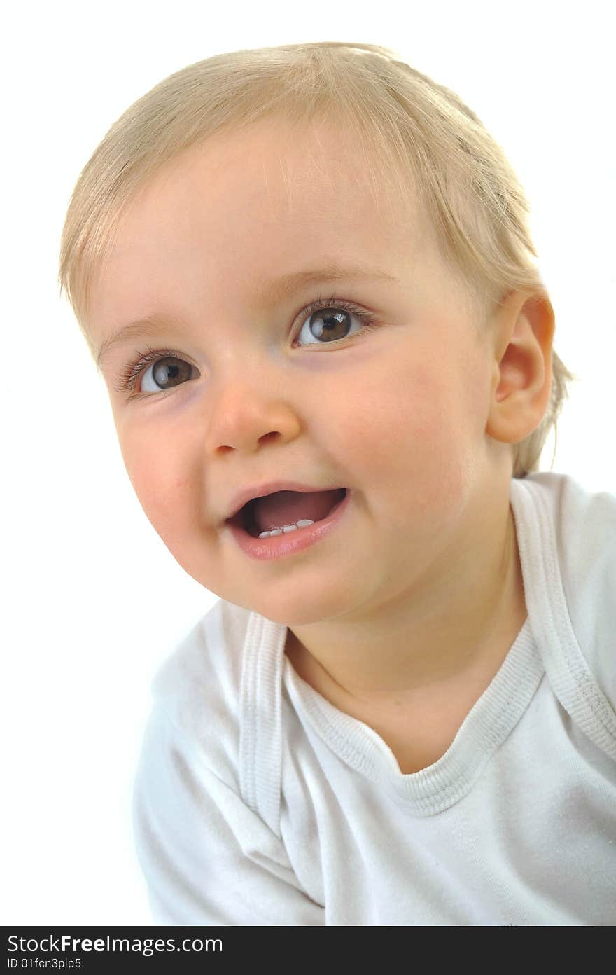 Cheerful beautiful little girl  portrait