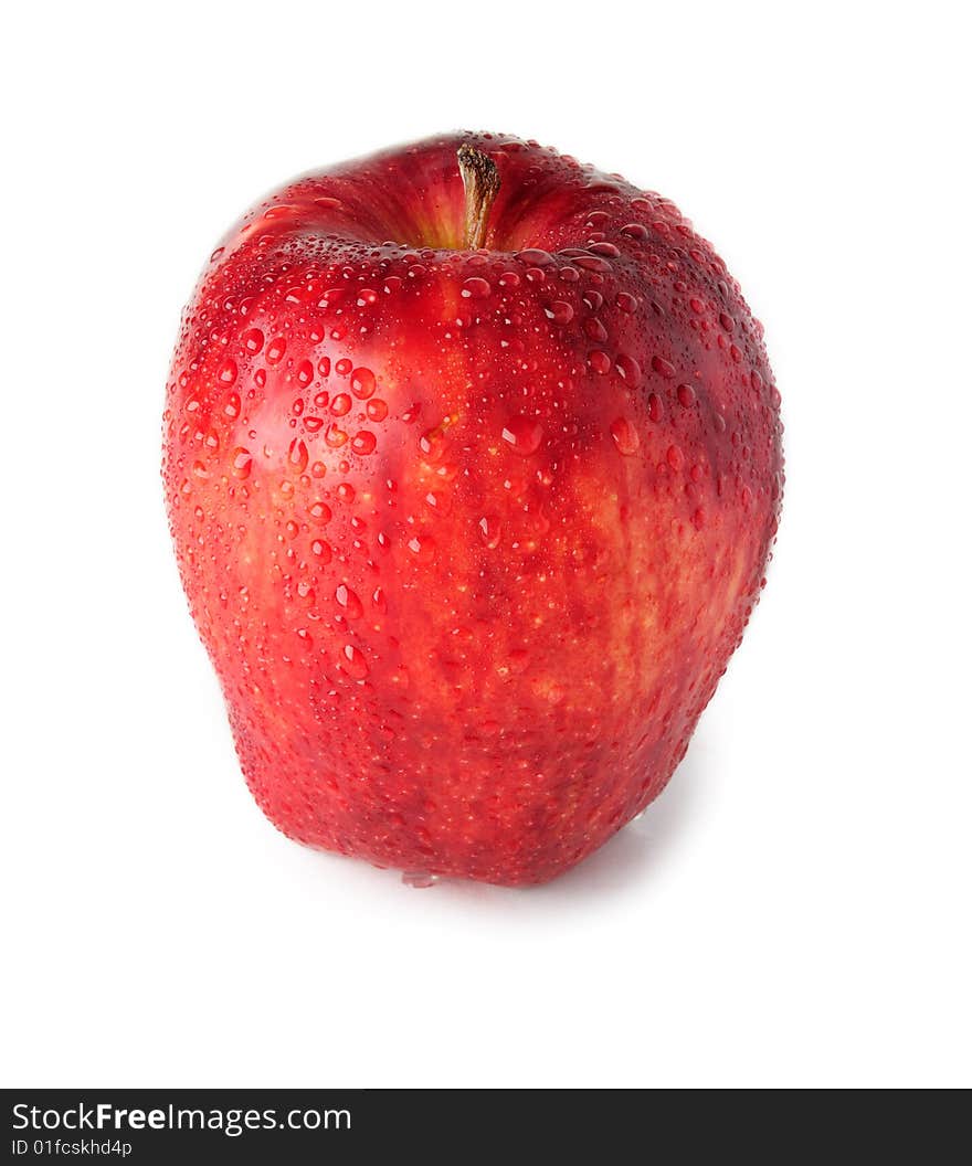 Red apple isolated on white