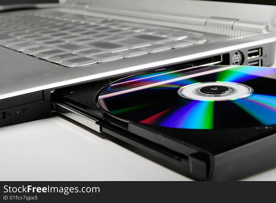 Laptop with disk