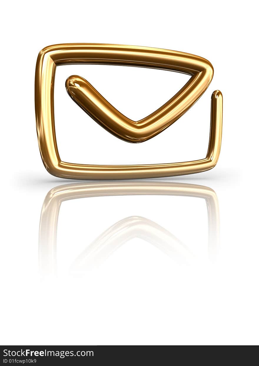 Gold Mail Button