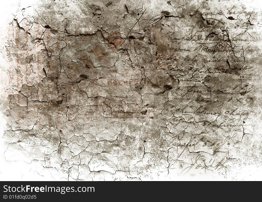 Highly Detailed textured grunge background frame