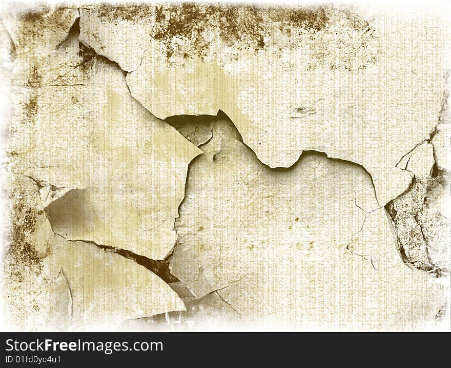 Highly Detailed textured grunge background frame