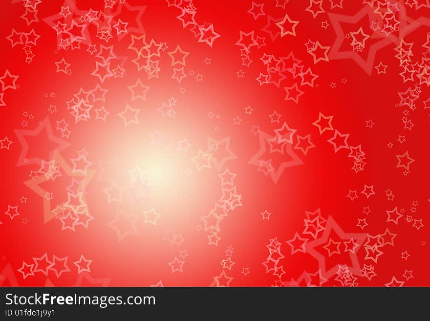 Abstract red background with lot of stars. Abstract red background with lot of stars