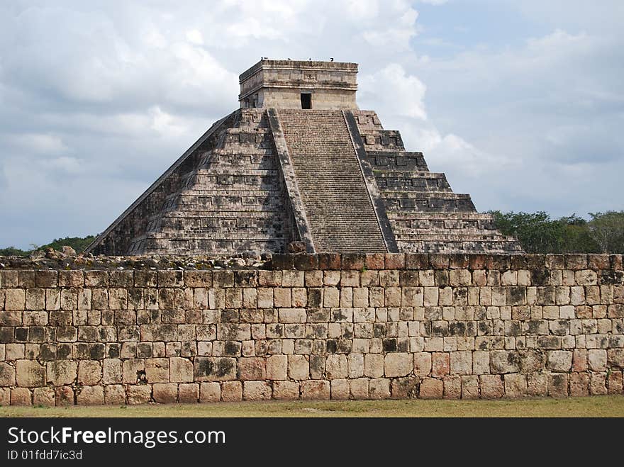 El Castillo or the Pyramid of  Kukulkan, in Mexico. El Castillo or the Pyramid of  Kukulkan, in Mexico.