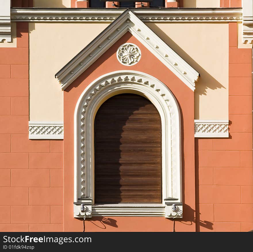Secessionist window with decoration in Oradea, Romania